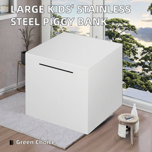 Hucha <span class=keywords><strong>de</strong></span> regalo grande con <span class=keywords><strong>cambio</strong></span> y <span class=keywords><strong>billetes</strong></span>, <span class=keywords><strong>caja</strong></span> <span class=keywords><strong>de</strong></span> acero inoxidable, mismo estilo que la <span class=keywords><strong>caja</strong></span> <span class=keywords><strong>de</strong></span> seguridad - Product Image 3