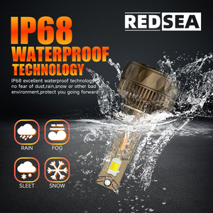 REDSEA Smart 200W 25000lm AI Tri Color Lampadina LED <span class=keywords><strong>H4</strong></span> 9007 per <span class=keywords><strong>Auto</strong></span>, Faro LED <span class=keywords><strong>H4</strong></span> AI H1 H7 H8 H11, Luci LED per <span class=keywords><strong>Auto</strong></span> - Product Image 6