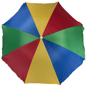 Logotipo personalizado a prueba de viento paraguas de playa plegable al aire libre protección UV marco de acero sombrillas de playa - Product Image 3