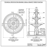 Fuente de Agua Decorativa de Piedra para Jardín, de 3 Niveles, Tallada a Mano en Mármol Negro Natural, con Logotipo Personalizado al por Mayor