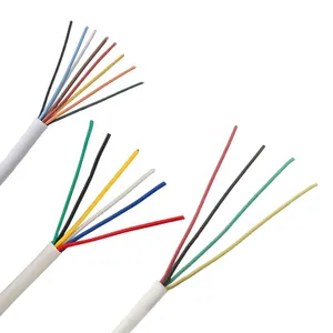 สายสัญญาณกันขโมยความปลอดภัย 6x0.22 6 core 24AWG 22AWG สายสัญญาณกันขโมย 6 core สายสัญญาณกันขโมย