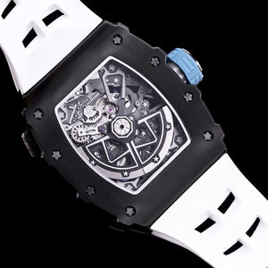 Montre de sport luxueuse et tendance pour homme Rm, bleu et noir, design ajouré, mouvement mécanique automatique, légère - Product Image 6
