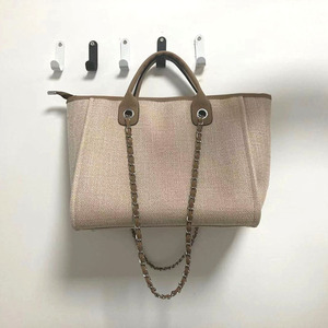 Bolsos Tote de Lona para Mujer, Bolso de Mano Elegante con Cadena para Verano y Otoño, Bolso de Playa - Product Image 5