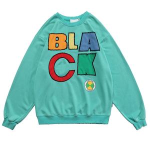 Felpa lavata <span class=keywords><strong>Vintage</strong></span> con toppa da uomo personalizzata Unisex <span class=keywords><strong>oversize</strong></span> <span class=keywords><strong>Vintage</strong></span> Wash felpa - Product Image 2