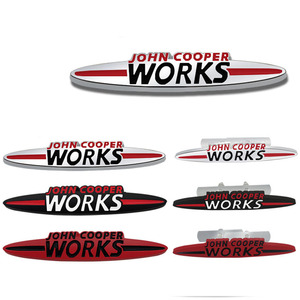 <span class=keywords><strong>JCW</strong></span> โลโก้รถดัดแปลงขนาดเล็ก3D โลโก้รถโลโก้โลหะทองแดงพร้อมสกรูรุ่นผลิตภัณฑ์ประเภทงานฝีมือโลหะ - Product Image 1