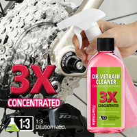 Nettoyant concentré 3X pour transmission de vélo 103ml Dégraissant haute mousse Dilution 1:3 pour chaîne et cassette de vélo et moto