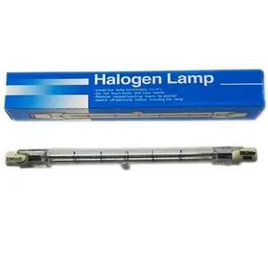 J118 R7S 300W Clear Quartz Glass Halogen Linear Tube Lamp equal to 300W Incandescent Bulbs