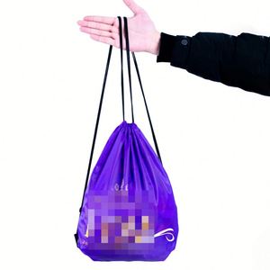 Personalized Custom Draw <b>String</b> Bag Bulk Sports Gym Polyester <b>Nylon</b> Drawstring Package Bag - Product Image 1