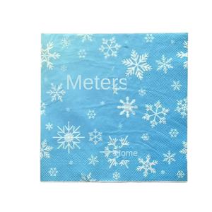 Fazzoletti di Carta con Motivo a Fiocchi di Neve in Pura Cellulosa Vergine, Carini e Freschi, Usa e Getta per Matrimoni, Banchetti e Feste - Product Image 5