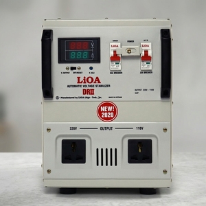 เครื่องปรับแรงดันไฟฟ้าอัตโนมัติ LiOA รุ่น DRII 3000 II 3kVA เฟสเดียว แบบ AC แกนทองแดง สำหรับเครื่องใช้ไฟฟ้าในครัว - Product Image 1