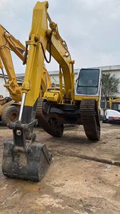 Excavadora Usada SH120 de China, Amarilla, Montada sobre Orugas, Equipo de Construcción Pesada, Motor Cummins, Bomba de 12 Toneladas, Caja de Cambios - Product Image 4
