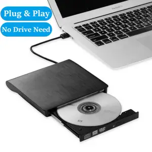 DVDプレーヤースリム外付けCD/DVDドライブUSB3.0プレーヤーバーナーリーダー (ラップトップPC Mac HP用)