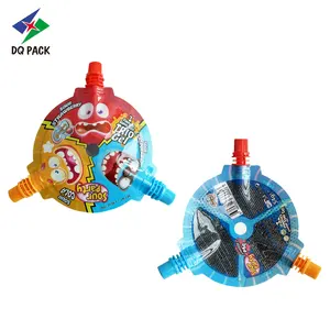 DQ PACK Custom Acid Deverage Drink Packaging Bag Resealable Pouches With Spout