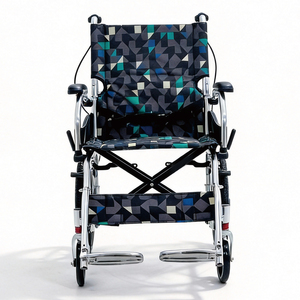 Fauteuil roulant économique standard à plaid, pliable, léger, en alliage d'aluminium, <span class=keywords><strong>aide</strong></span> à la mobilité manuelle pour personnes âgées - Product Image 2