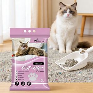 Litière pour chat en bentonite classique, 4kg, 8kg, 20kg, à forte absorption, 99% sans poussière, très absorbante, anti-odeurs, avec charbon actif en billes - Product Image 1