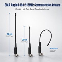 Antenne de communication LoRaWAN GT-7701-W 868/915 MHz, flexible et coudée, 4-6 dBi, 20 cm, 40 cm, pour passerelle IoT, verticale