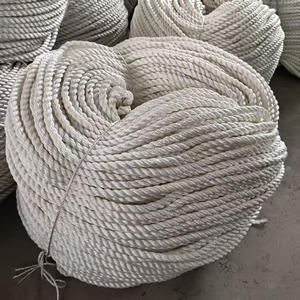 공장 28mm 로프 화이트 폴리 아미드 3 가닥 나일론 로프 프로파일 나일론 할랏 네일 드 페스카 코드 드 Pche 포장 로프 선박 - Product Image 3