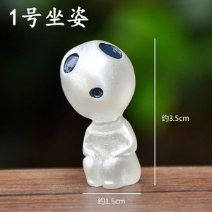 Estatua luminosa de jardín, árbol, elfos, princesa <span class=keywords><strong>Mononoke</strong></span>, Micro figura de paisaje, adorno brillante para jardinería, decoración en maceta - Product Image 2