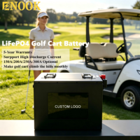 Batterie de chariot de golf Enook Lifepo4 48v 72v 72ah 100ah 105ah 160ah 200ah, kits de conversion de batterie au lithium pour chariot de golf avec chargeur