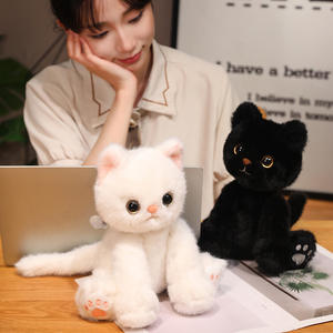 ตุ๊กตาแมวสีขาวน่ารักของเล่นตุ๊กตาแมวตัวเล็กๆแบบอังกฤษ - Product Image 3