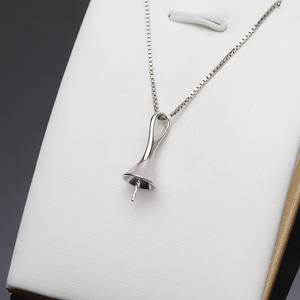 Colgante Grande Baotou de Plata S925 con 10-13 Perlas, Decoración de Cuello Versátil y Moderna para Mujer con Accesorios de Soporte Vacíos - Product Image 3