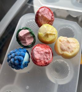 2025 Mini helado en forma de fruta más caliente de Corea del Sur <span class=keywords><strong>4</strong></span> sabores mixtos de helado en vasos de papel ecológicos - Product Image 5