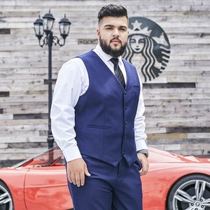 Gilet de <span class=keywords><strong>costume</strong></span> grand S-12XL pour hommes en gros gilet formel d'affaires avec trois poches adapté au <span class=keywords><strong>costume</strong></span> ou au smoking grand - Product Image 6