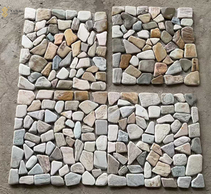 Yushi bên ngoài bức tường văn hóa đá hình dạng ngẫu nhiên tấm đá tự nhiên đá ốp tường - Product Image 6