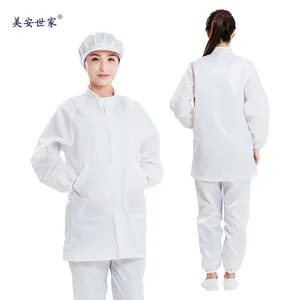 Sıcak satış kullanımlık esd lab coat toz geçirmez esd smock esd çalışma kıyafetleri