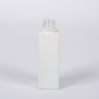 Flacon compte-gouttes carré en verre blanc écologique de 30 ml pour sérum de soin de la peau et collyre