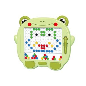 初期のモンテッソーリおもちゃ磁気ビーズ落書き製図板子供用カラービーズ製図板 - Product Image 3