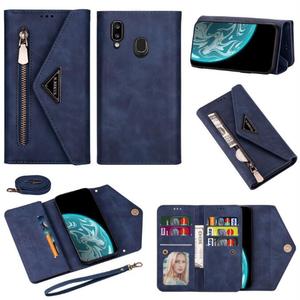 Étui cuir multifonction à fermeture éclair pour cartes, porte-cartes pour Samsung Galaxy S22 Plus S22 Ultra A13 A33 <span class=keywords><strong>A53</strong></span> <span class=keywords><strong>A22</strong></span> A82 5G S21 FE - Product Image 3