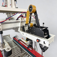 Machine automatique de scellage de cartons pour l'emballage de cigarettes et de produits alimentaires, scelleuse d'angle, d'extrémité, de boîtes, avec fonction de ruban adhésif, d'étiquetage et d'emballage