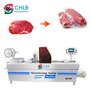 Tự động thermoforming thực phẩm đóng gói chân không Máy Xúc Xích Thịt căng phim máy đóng gói - Product Image 1