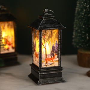 Pequeñas lámparas de aceite de Navidad Luces de viento LED Vela Luces de llama simuladas Decoraciones de fiesta de mano para decoraciones festivas - Product Image 4