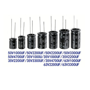 Nuevo Condensador Original de Aluminio Electrolítico de Orificio Pasante <span class=keywords><strong>35V</strong></span>/50V/63V 1000μF 2200μF 3300μF 4700μF Servicio de Lista BOM - Product Image 1