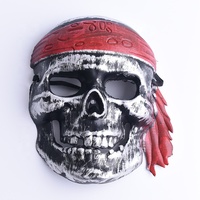Vente directe du fabricant Halloween Rétro PVC Masques Effrayant Fantôme Festival Crâne Pirate Ball Cosplay Masques