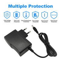 Adaptateur secteur 12V 2A DC 24W pour bande LED, chargeur mural avec prise US/EU, connexion par branchement pour routeur, CCTV