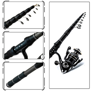 Canne à pêche télescopique Portable Luya <span class=keywords><strong>ensemble</strong></span> de canne à pêche poignée de pistolet poignée droite filature canne à pêche et <span class=keywords><strong>ensemble</strong></span> de moulinet - Product Image 4