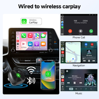 Adaptador Inalámbrico CarPlay JMC 2025, Dongle Plug and Play para Auto, Android Auto Inalámbrico, Reproductor de Música BT