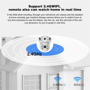 Nuevo Cupón de usuario 1080P Cámara inalámbrica WIfi Cámara de vigilancia de lentes múltiples para exteriores, intercomunicador bidireccional Monitor de bebé de visión nocturna - Product Image 4