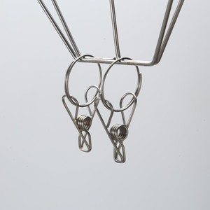 Stainless Steel Square Trouser Rack With Sock <b>Clips</b> For Clothes Drying And Storage - Product Image 2
