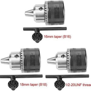 Three Jaw Drill Chuck 3-16mm For Drilling Machine With Key Wrench And Adapter - Product Image 4