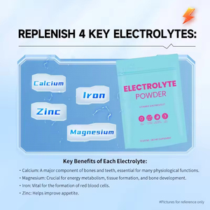 Poudre d'électrolytes OEM pour marque privée, sachet <span class=keywords><strong>sans</strong></span> sucre, végétalien, biologique, hydratant - Product Image 4
