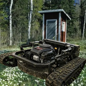 Tondeuse à gazon télécommandée robuste sur chenilles, haute efficacité, 22 CV, moteur essence Loncin 4 temps, pour l'agriculture, les vergers et la foresterie - Product Image 1