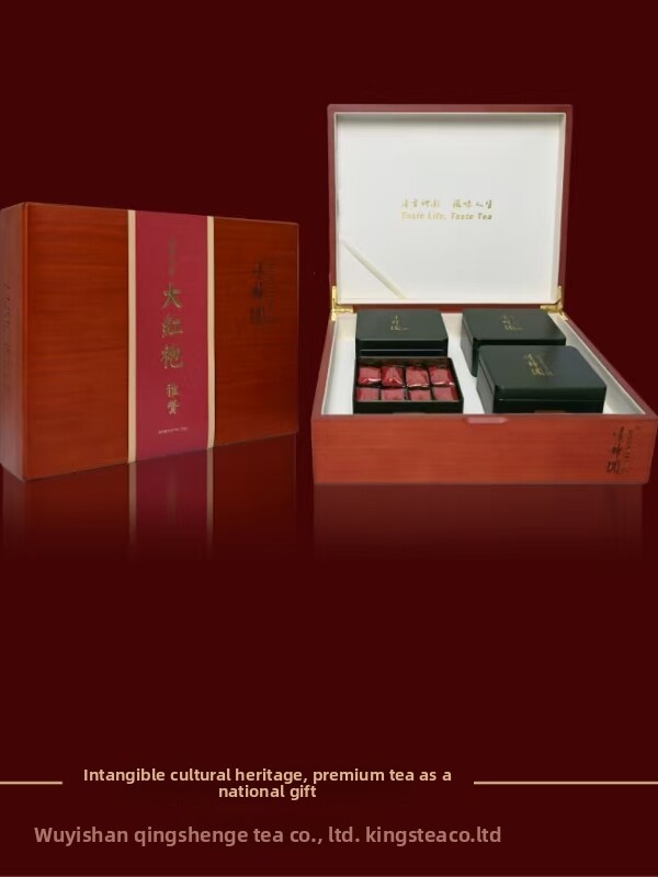 Qingshen Pavilion Yazan Series Dahongpao 256g / 32 Oolong Tea Gift Boxes Made In China For Health Benefits