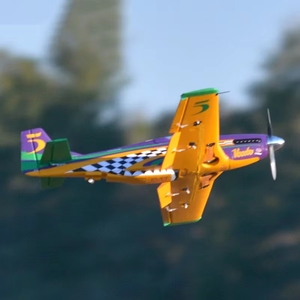 Offre Spéciale – Avion <span class=keywords><strong>RC</strong></span> P-51D 3D Sport Version 1100mm – Modèle d'Avion de Course et de Simulation Acrobatique avec Aile Fixe en Métal - Product Image 5