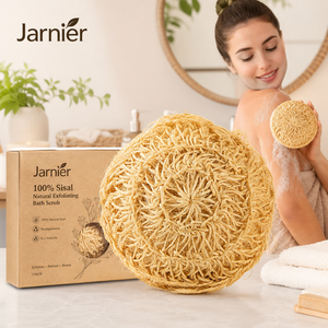 ฟองน้ำขัดผิวจากใยไซซอลธรรมชาติ 100% ยี่ห้อ Jarnier Popular สำหรับอาบน้ำและขัดผิว - Product Image 2