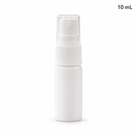 Botol Semprot 10ml Logo Kustom Putih PET Mini Atomizer Kabut Halus Wadah Sampel Parfum Plastik Kosong OEM