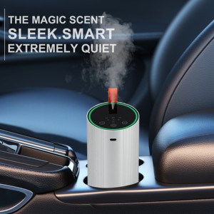 Diffuseur USB de voiture OEM ODM à démarrage/arrêt automatique sans fil via port Type-C Batterie intégrée à commande tactile Essential Hotels Metal - Product Image 4